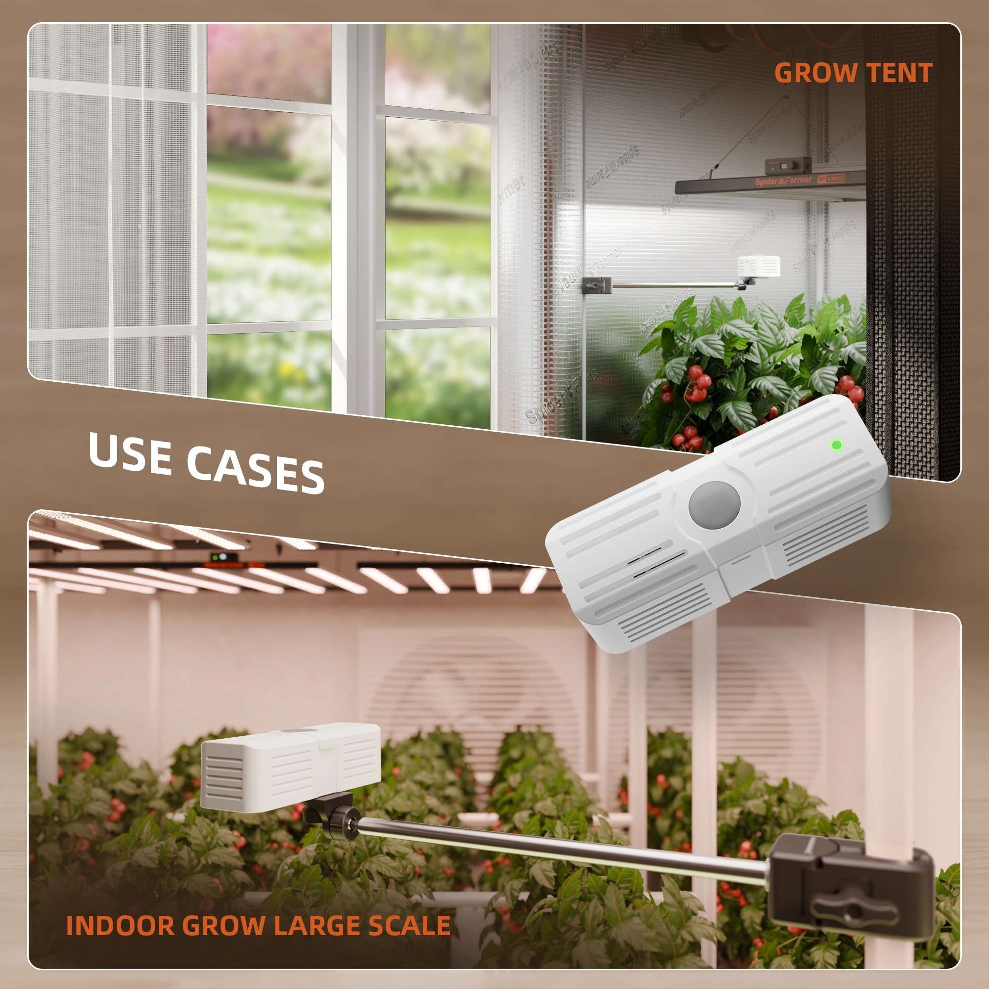 Premium Smart Grow Komplettset 100 × 100 cm – SE5000 & GGS Klimasteuerung